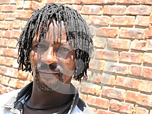 Black man with dreadlocks photo