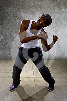 Black Man Performing Hip Hop Dance Choreography