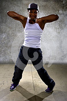 Black Man Performing Hip Hop Dance Choreography