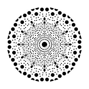 Black Mandala Vector On White Background Illustrations