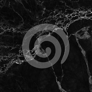 Black marble floor patterned for background texture.