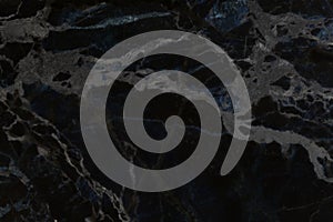 Black marble floor patterned for background texture.