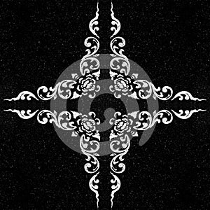 Black marble,The pattern on the marble walls.