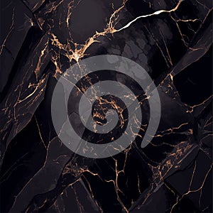 Black marble texture design, colorful dark marble surface, curved golden lines, bright abstract background design