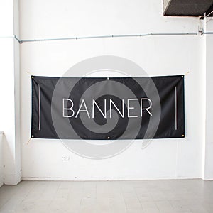 Black marker banner frame photo
