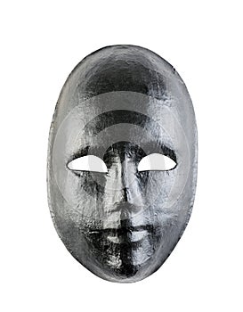 Black mask isolated on white background