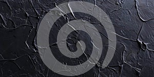 Black matte background, dark plaster texture with streaks, advertising banner
