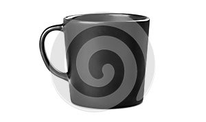 Black matte modern tea mug