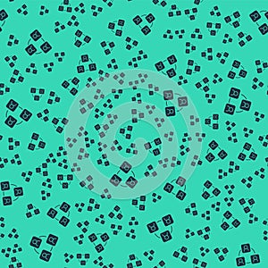 Black Meeting icon isolated seamless pattern on green background. Business team meeting, discussion concept, analysis