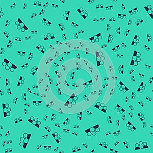 Black Meeting icon isolated seamless pattern on green background. Business team meeting, discussion concept, analysis