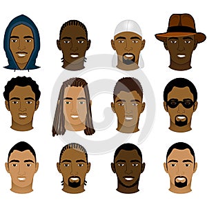 Black Men Faces