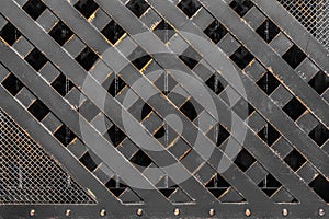 Black Mesh Abstract Iron Lattice Pattern Steel Dark Texture Grid Background