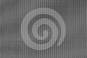 Black mesh geometric seamless pattern isolated on white background