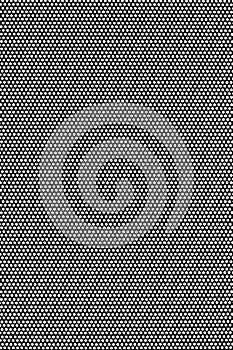 Black mesh geometric seamless pattern isolated on white background