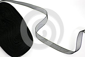 Black Mesh Ribbon Background