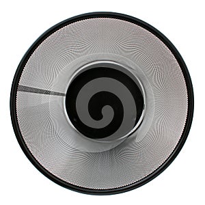 Black Mesh Trash Basket Empty