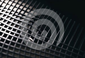 Black metal comb grate background