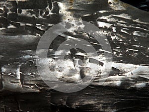 Black metalic surface