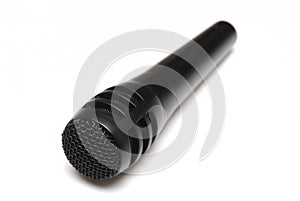 Black microfone isolated