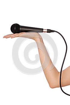 Black microphone