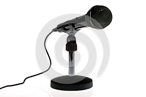 Black microphone