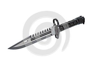 Black military knife