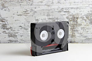 Black mini DV cassette