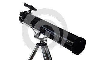 Reflector with optical tube of Newtonian system on azimuth mount photo