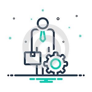 Mix icon for Ancillary, helper and subsidiary