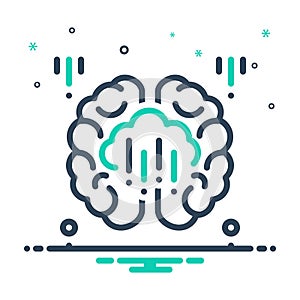 Mix icon for Brainwash, mind and idea photo