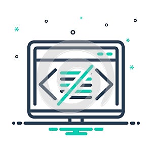 Mix icon for Coding, software and website