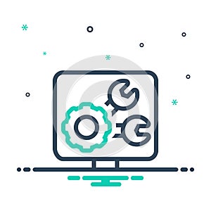 Mix icon for Development, growth and progress