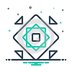 Mix icon for Modularize, modular and structure