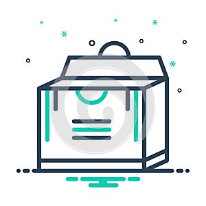 Mix icon for Pack, packing and parcel
