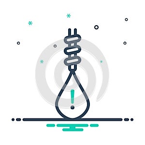 Mix icon for Risk, hazard and danger