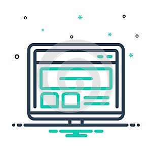 Mix icon for Website, site and coding