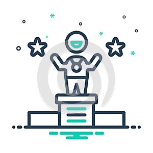 Mix icon for Win, vanquish and conquer