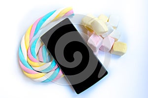 Black mobile and marshmallow android google 6.0