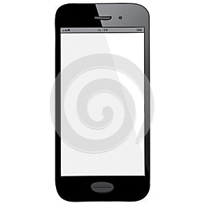 Black Mobile Phone Hand Drawn Vector Illustration