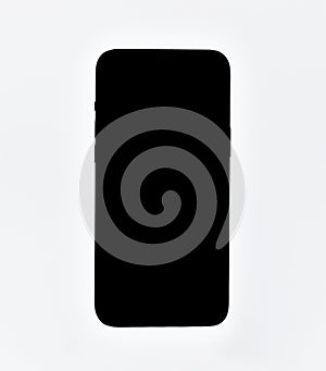 Black mobile smart phone mockup. For design, presentations of mobile apps for smartphone