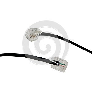 Black Modem Cables photo