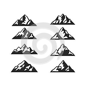 Black Mountain Clip art set