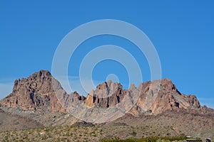 Black Mountain Range in the Lake Mead National Recreation Area in Mohave County, Arizona USA