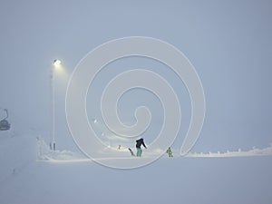 Black Mountain in the snow, Levi, Lapland