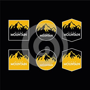 Black Mountain - Vector logo photo