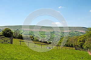 Black mountains scenery in Herefordshire.