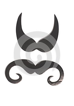 Black mustache icon style