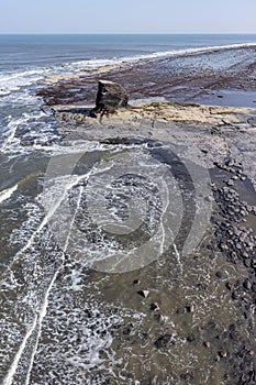 Black Nab near Whitby with waves