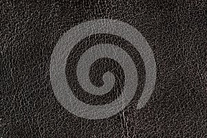 Black natural leather texture background
