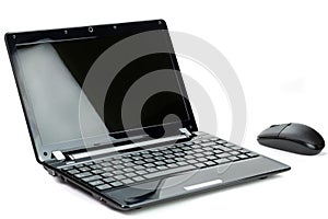 Black netbook